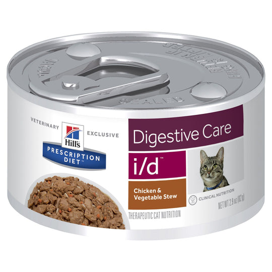 Hills Prescription Diet Cat i/d Digestive Care Chicken and Vegetable Stew Wet Food 82g