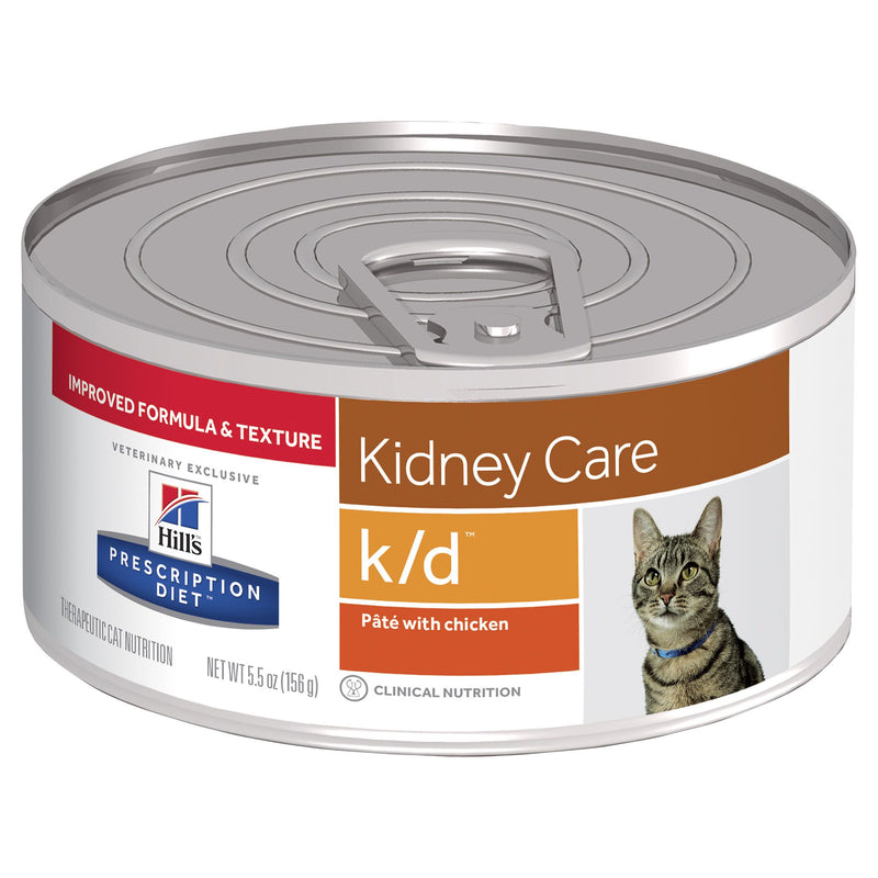 Hills Prescription Diet Cat k/d Kidney Care Pate with Chicken Wet Food 156g x 24