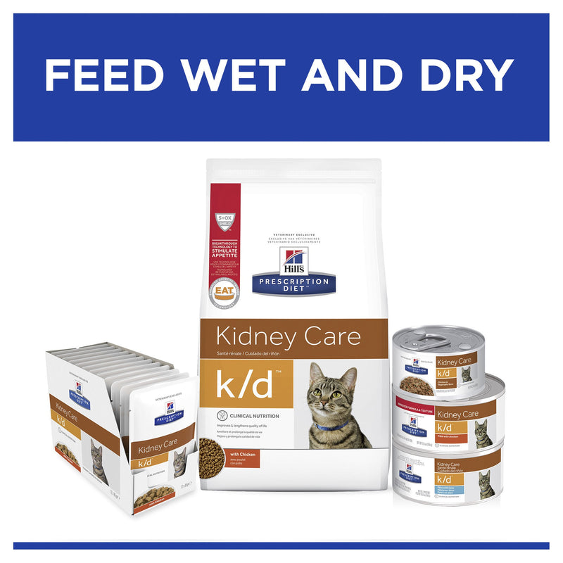 Hills Prescription Diet Cat k/d Kidney Care Pate with Tuna Wet Food 156g x 24