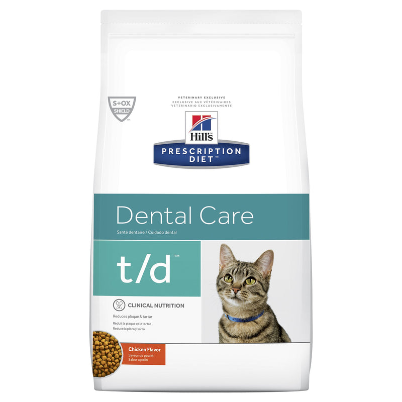 Hills Prescription Diet Cat t/d Dental Care Dry Food 3kg-Habitat Pet Supplies