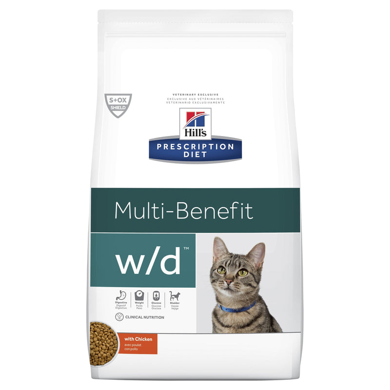 Hills Prescription Diet Cat w/d Multi-Benefit Dry Food 1.5kg-Habitat Pet Supplies