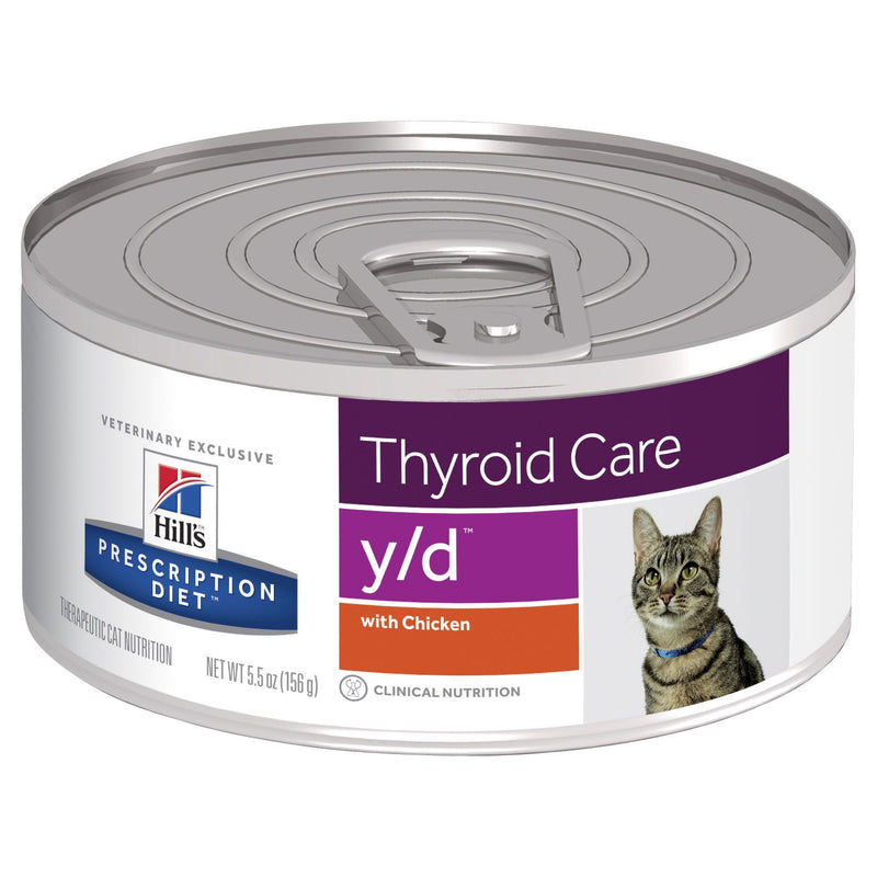 Hills Prescription Diet Cat y/d Thyroid Care Chicken Wet Food 156g x 24