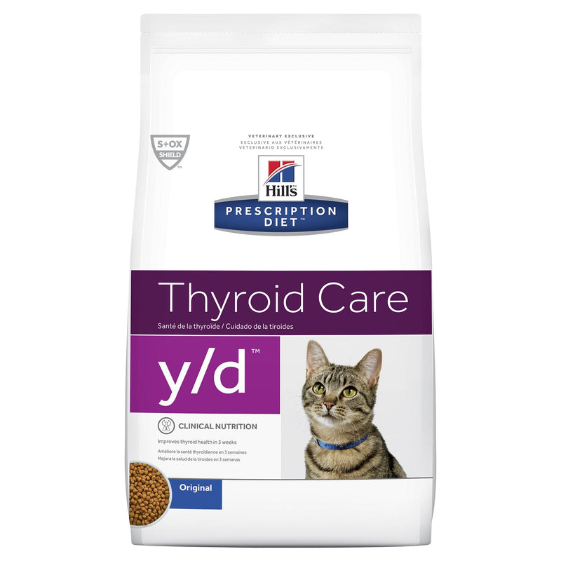 Hills Prescription Diet Cat y/d Thyroid Care Dry Food 1.8kg-Habitat Pet Supplies