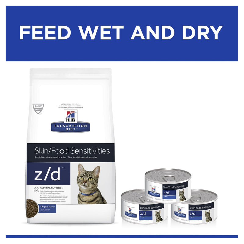 Hills Prescription Diet Cat z/d Food Sensitivities with Hydrolyzed Chicken Flavour Wet Food 156g