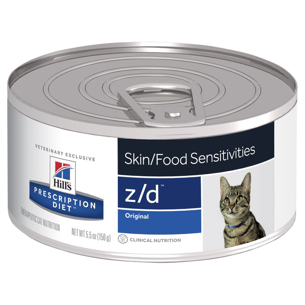 Hills Prescription Diet Cat z/d Food Sensitivities with Hydrolyzed Chicken Flavour Wet Food 156g-Habitat Pet Supplies