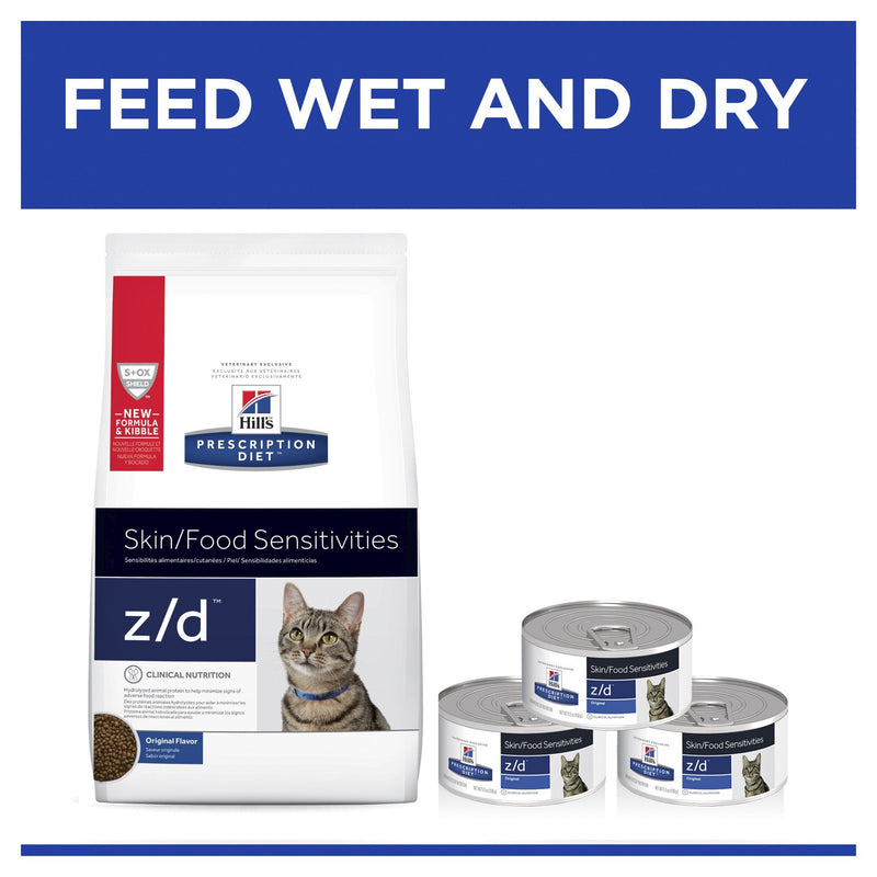 Hills Prescription Diet Cat z/d Skin/Food Sensitivities Dry Food 3.85kg