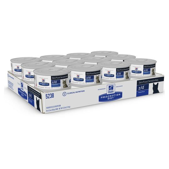 Hills Prescription Diet Cat z/d Skin/Food Sensitivities Original Wet Food 156g x 24