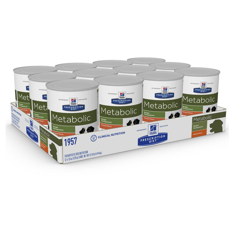 Hills Prescription Diet Dog Metabolic Weight Management Chicken Wet Food 370g x 12-Habitat Pet Supplies