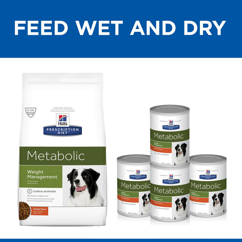 Hills Prescription Diet Dog Metabolic Weight Management Dry Food 3.49kg Habitat Pet Supplies
