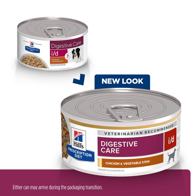 Hills Prescription Diet Dog i/d Digestive Care Chicken and Vegetable Stew Wet Food 156g x 24