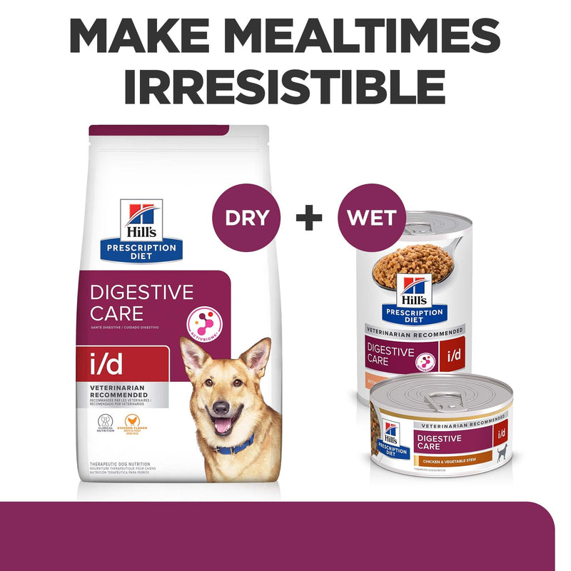 Hills Prescription Diet Dog i/d Digestive Care Chicken and Vegetable Stew Wet Food 156g x 24