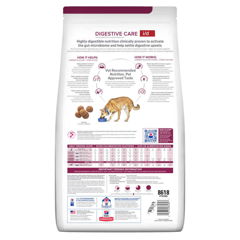 Hills Prescription Diet Dog i/d Digestive Care Dry Food 3.85kg