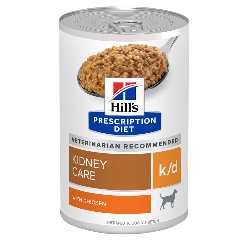 Hills Prescription Diet Dog k/d Kidney Care Chicken Wet Food 370g x 12-Habitat Pet Supplies