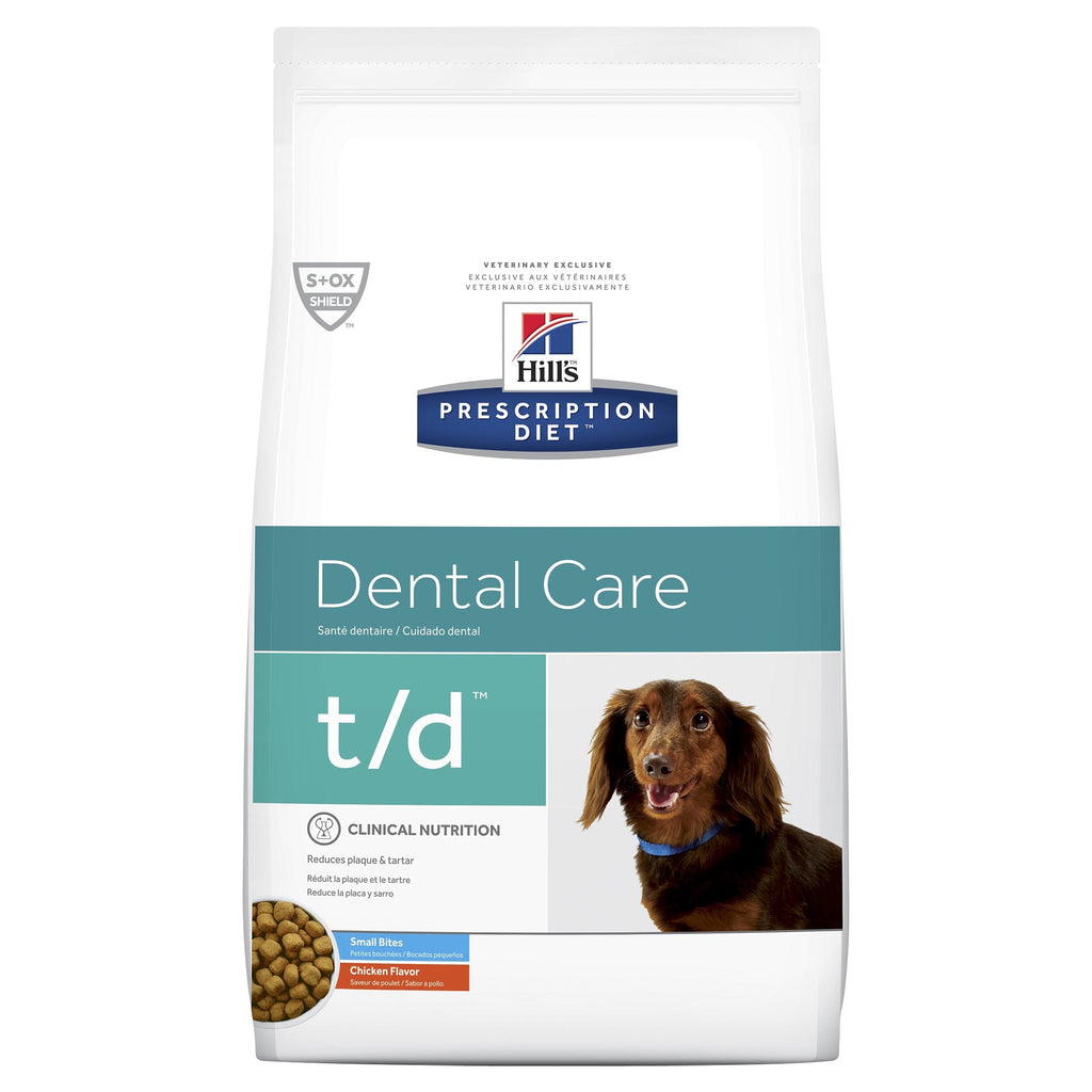 Hills Prescription Diet Dog t/d Dental Care Small Bites Dry Food 2.25kg-Habitat Pet Supplies