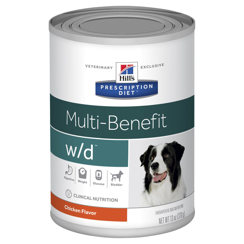 Hills Prescription Diet Dog w/d Multi-Benefit Chicken Wet Food 370g x 12