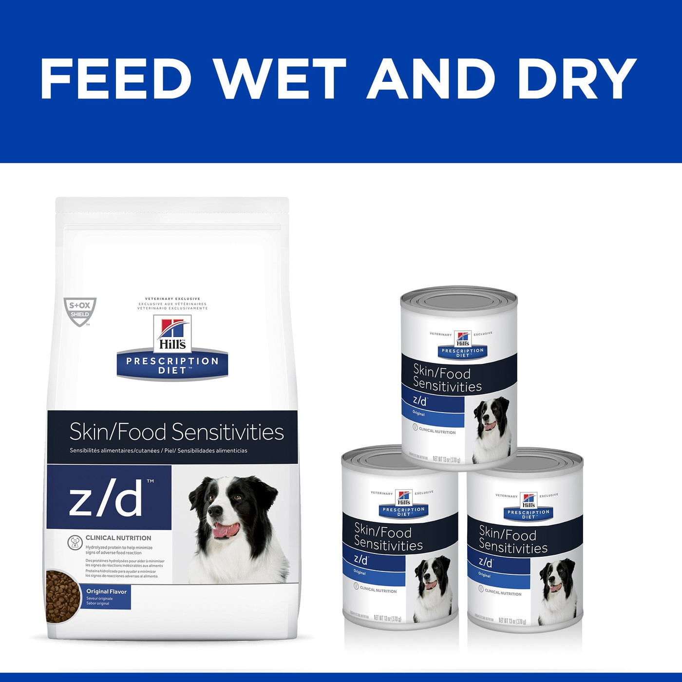 Hills Prescription Diet Dog z d Skin Food Sensitivities Dry Food 11.3kg