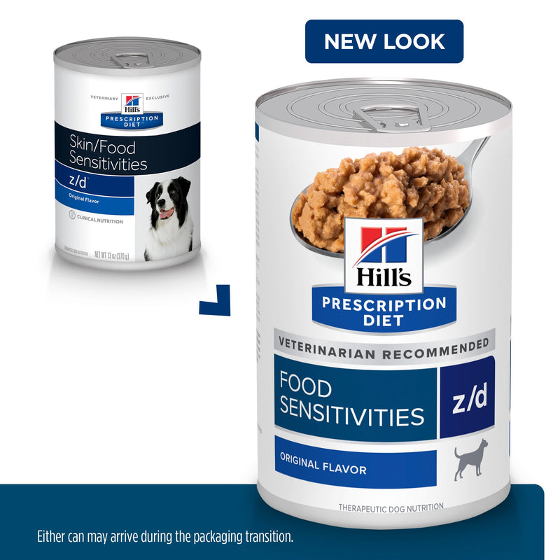 Hills Prescription Diet Dog z/d Skin/Food Sensitivities Original Wet Food 370g x 12