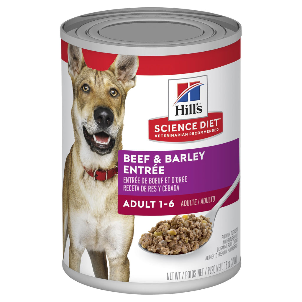 Hills Science Diet Adult Beef and Barley Entree Canned Dog Food 363g^^^-Habitat Pet Supplies
