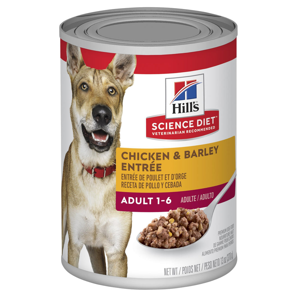 Hills Science Diet Adult Chicken and Barley Entree Canned Dog Food 370g^^^-Habitat Pet Supplies