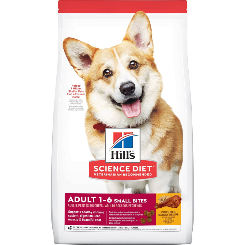 Hills Science Diet Adult Small Bites Dry Dog Food 6.8kg-Habitat Pet Supplies