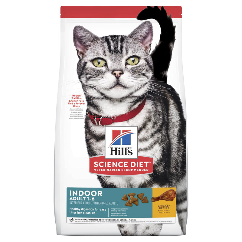 Hills Science Diet Indoor Adult Dry Cat Food 2kg-Habitat Pet Supplies