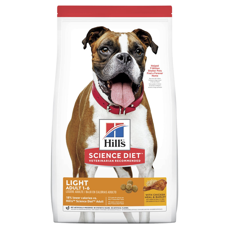 Hills Science Diet Light Adult Dry Dog Food 12kg^^^-Habitat Pet Supplies