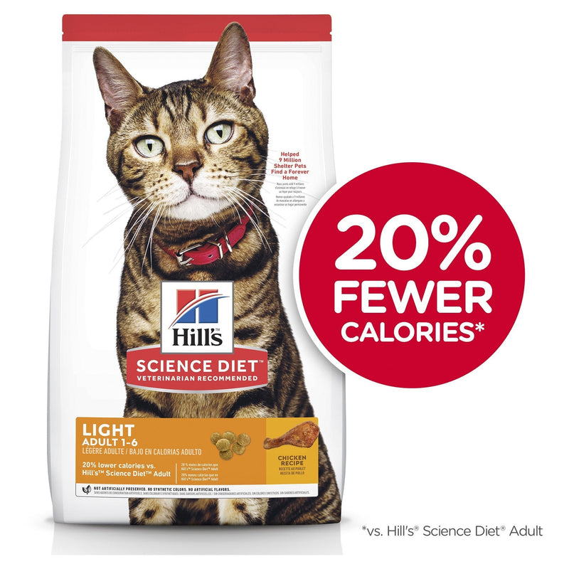 Hills Science Diet Light Chicken Dry Cat Food 7.26kg