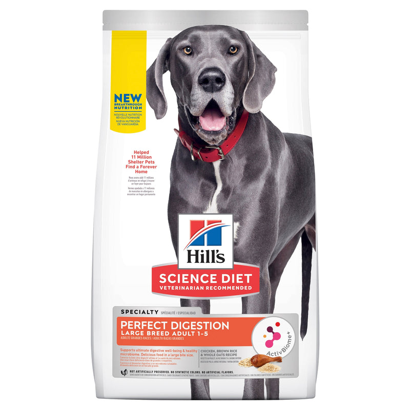 Hills Science Diet Perfect Digestion Large Breed Dry Dog Food 9.98kg-Habitat Pet Supplies