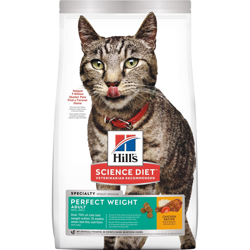 Hills Science Diet Perfect Weight Adult Dry Cat Food 3.17kg-Habitat Pet Supplies