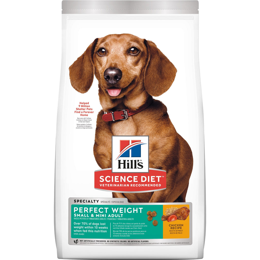 Hills Science Diet Perfect Weight Small and Mini Adult Dry Dog Food 6.8kg-Habitat Pet Supplies