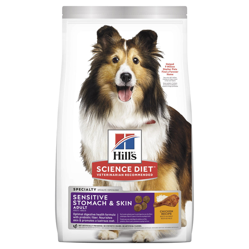 Hills Science Diet Sensitive Stomach and Skin Adult Dry Dog Food 12kg-Habitat Pet Supplies