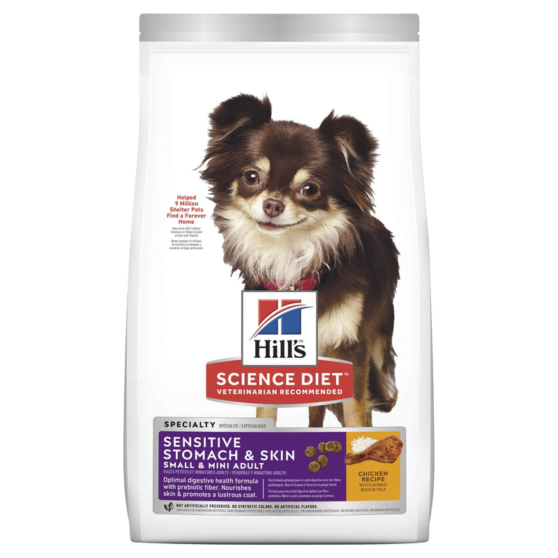 Hills Science Diet Sensitive Stomach and Skin Adult Small and Mini Dry Dog Food 1.81kg-Habitat Pet Supplies