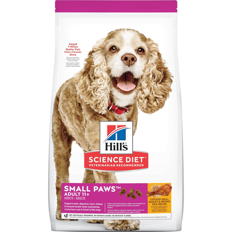 Hills Science Diet Small Paws Senior Adult 11+ Dry Dog Food 2.04kg-Habitat Pet Supplies