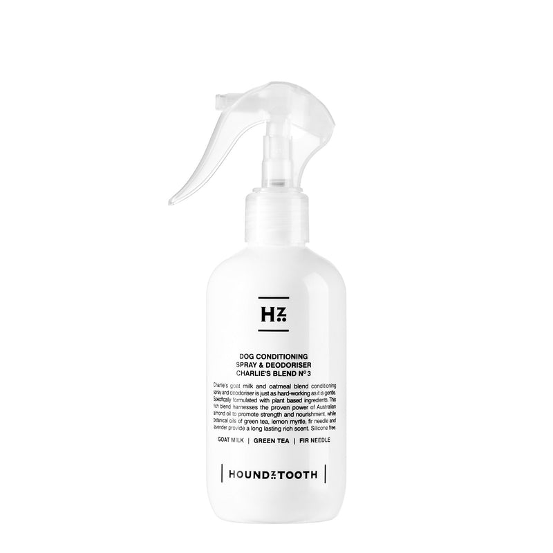 Houndztooth Charlies Blend No.3 Goat Milk Conditioning and Deodoriser Spray 250ml-Habitat Pet Supplies