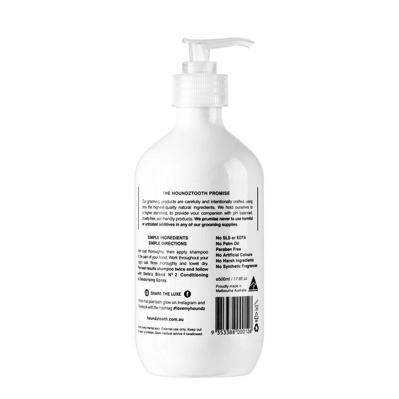 Houndztooth Stellas Blend No.2 Goat Milk Dog Shampoo 500ml :->>