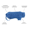 Huskimo French Knit Dog Jumper Indigo Blue 52.5cm*
