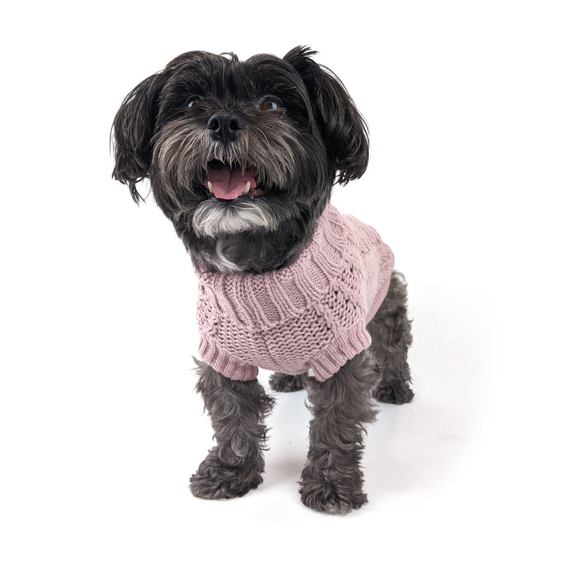 Huskimo French Knit Dog Jumper Rose Pink 40cm*