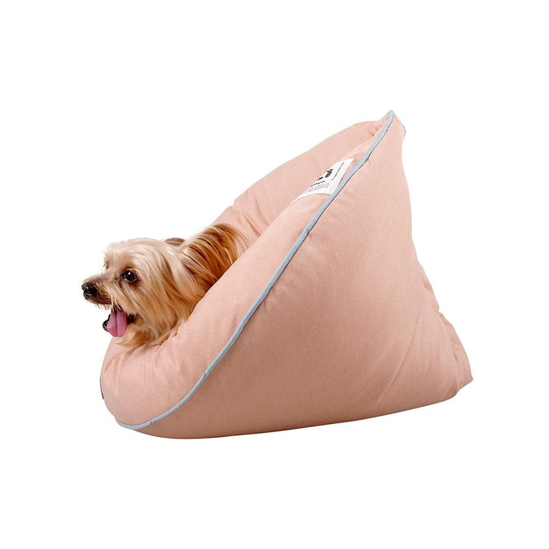 Ibiyaya Snuggler Nook Pet Bed Playful Peach***