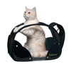 Ibiyaya Transparent Hardcase Pet Carrier Hard Rock Black