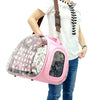 Ibiyaya Transparent Hardcase Pet Carrier Valentine Pink