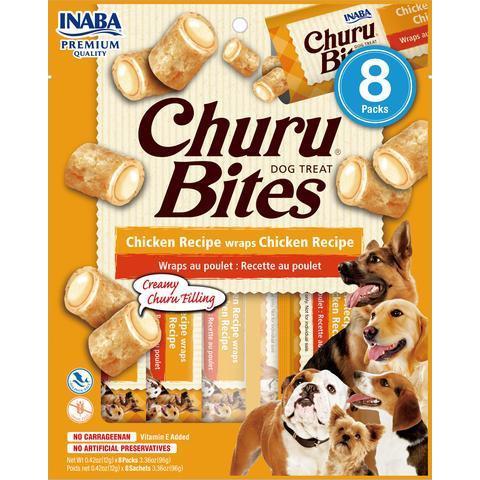 Inaba Churu Bites Chicken Wraps Dog Treats 96g x 6-Habitat Pet Supplies