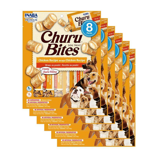 Inaba Churu Bites Chicken Wraps Dog Treats 96g x 6