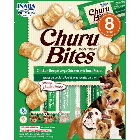 Inaba Churu Bites Chicken Wraps with Tuna Dog Treats 96g x 6-Habitat Pet Supplies