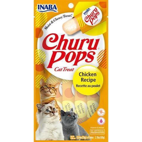 Inaba Churu Pops Chicken Cat Treats 60g x 6-Habitat Pet Supplies
