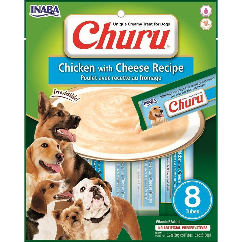 Inaba Churu Puree Chicken with Cheese Dog Treat 160g-Habitat Pet Supplies