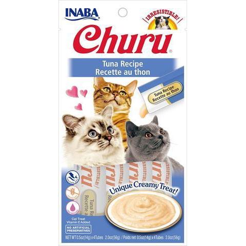 Inaba Churu Puree Tuna Cat Treats 56g-Habitat Pet Supplies