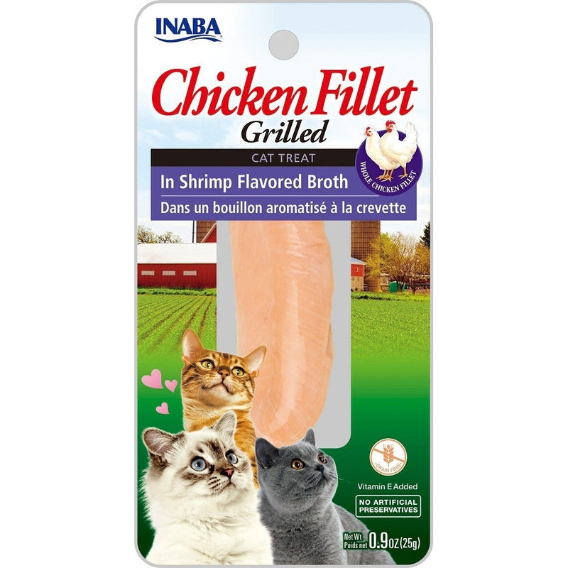 Inaba Grilled Chicken Fillet in Shrimp Broth Cat Treat 25g-Habitat Pet Supplies