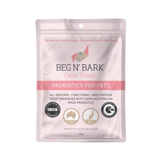 Ipromea Beg and Bark Probiotic Clean Treats for Dogs 100g-Habitat Pet Supplies