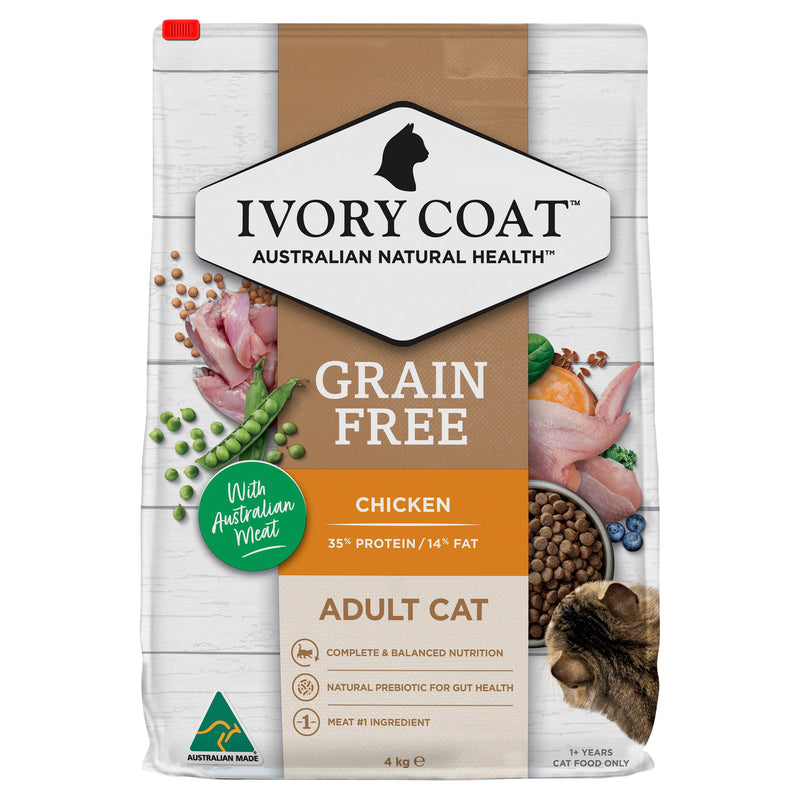 Ivory Coat Grain Free Chicken Adult Cat Dry Food 4kg-Habitat Pet Supplies