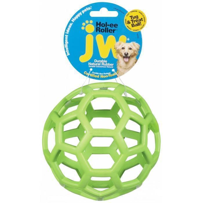 JW Hol-Ee Roller Medium Dog Toy-Habitat Pet Supplies